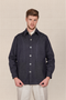 Veste Designer Indigo en Chanvre et Coton - Collection Atelier