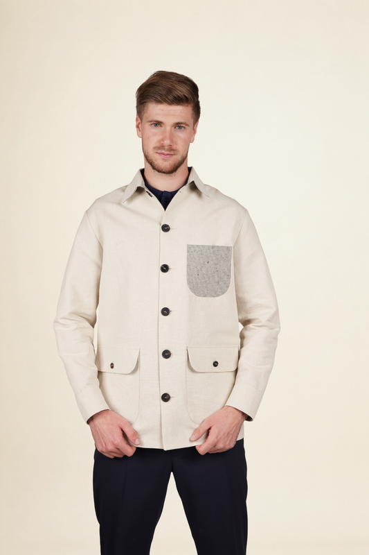 Veste Atelier Riviera — chanvre écru français