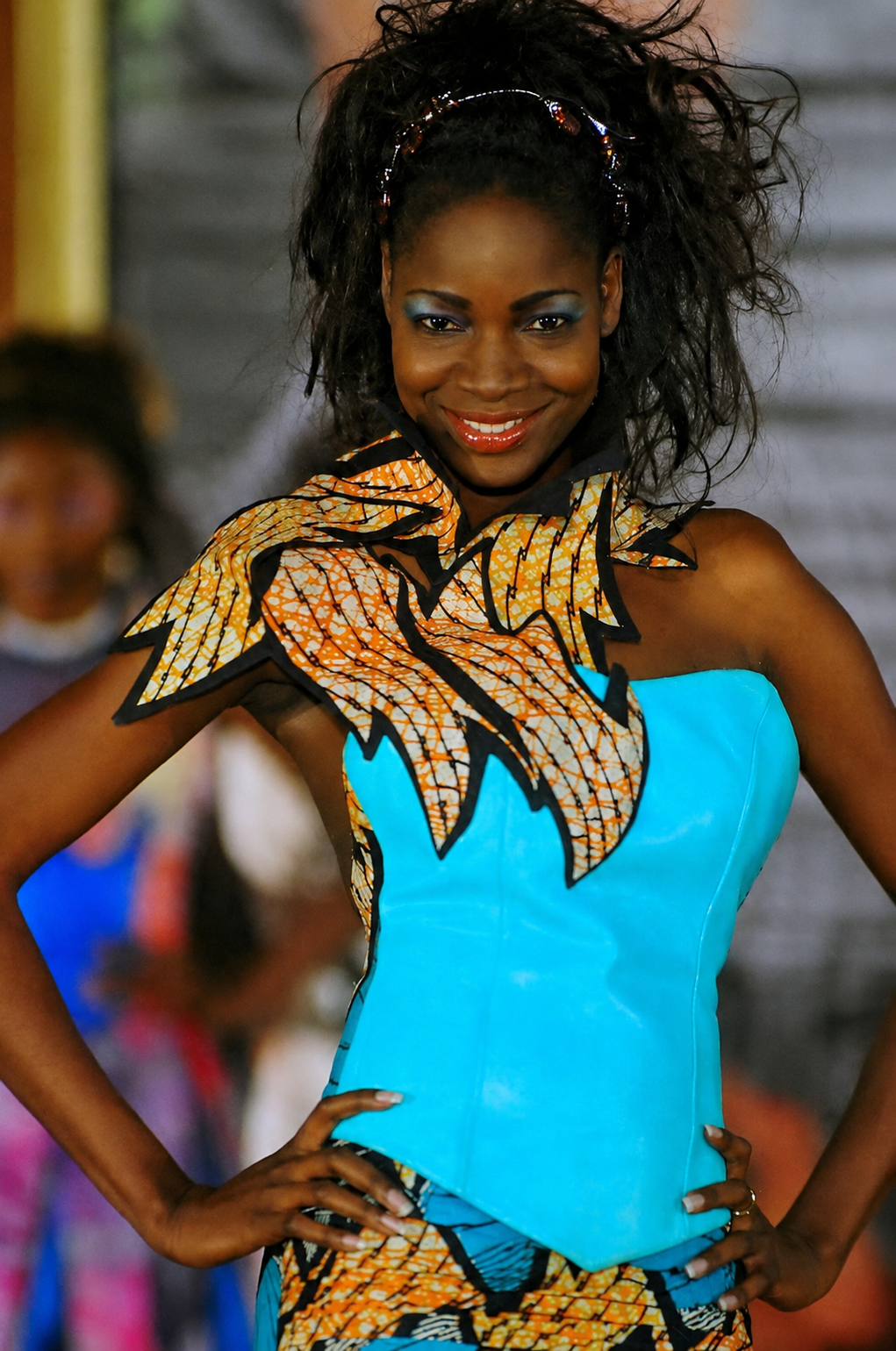 Bustier bleu turquoise