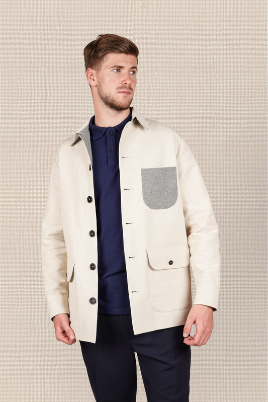 Veste Atelier Ecru en Chanvre Naturel - Collection Atelier