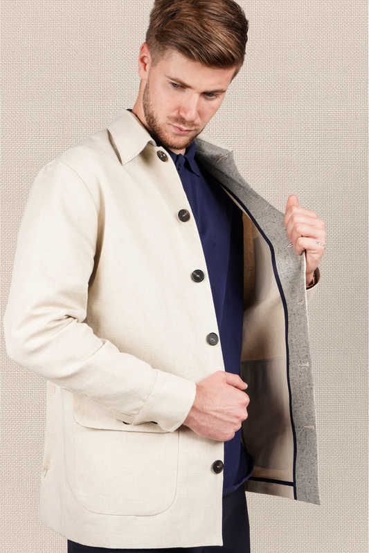Veste Atelier Ecru en Chanvre Naturel - Collection Atelier