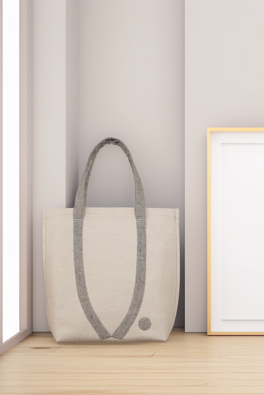Le O Bag Ecru en Chanvre et Lin - Collection Atelier