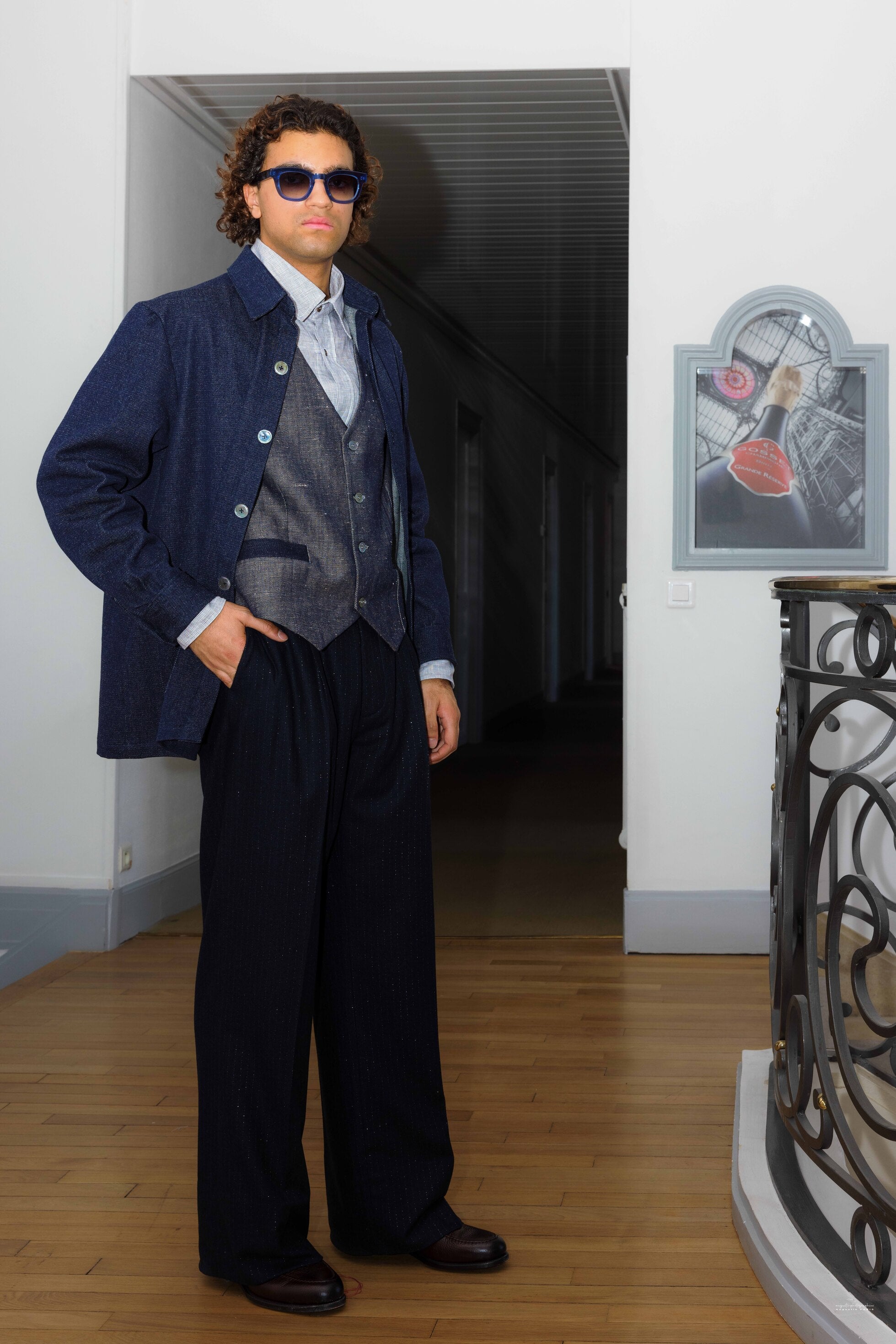 L’Allure Indigo — Ensemble homme veste, gilet et pantalon | Ousman O.