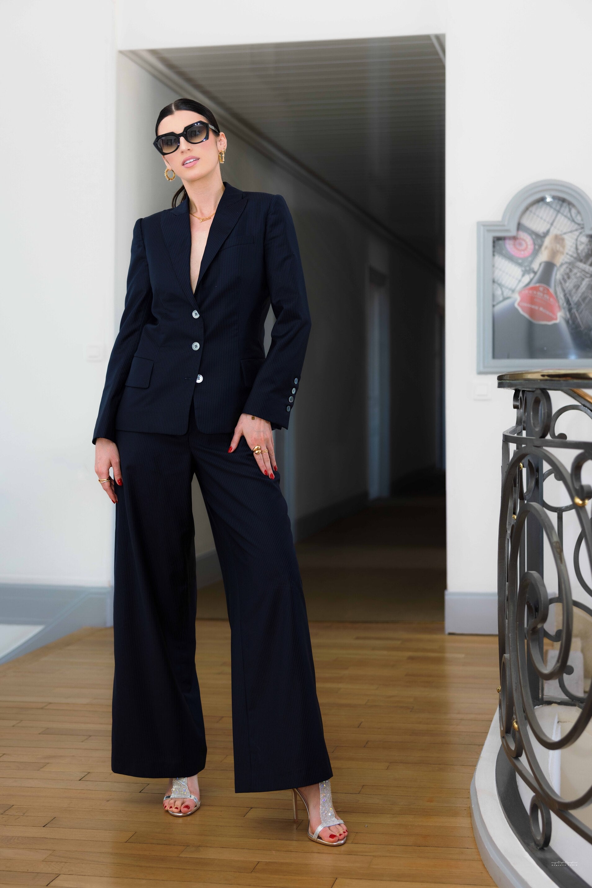 Nuit Rayée — Ensemble tailleur femme | Ousman O.