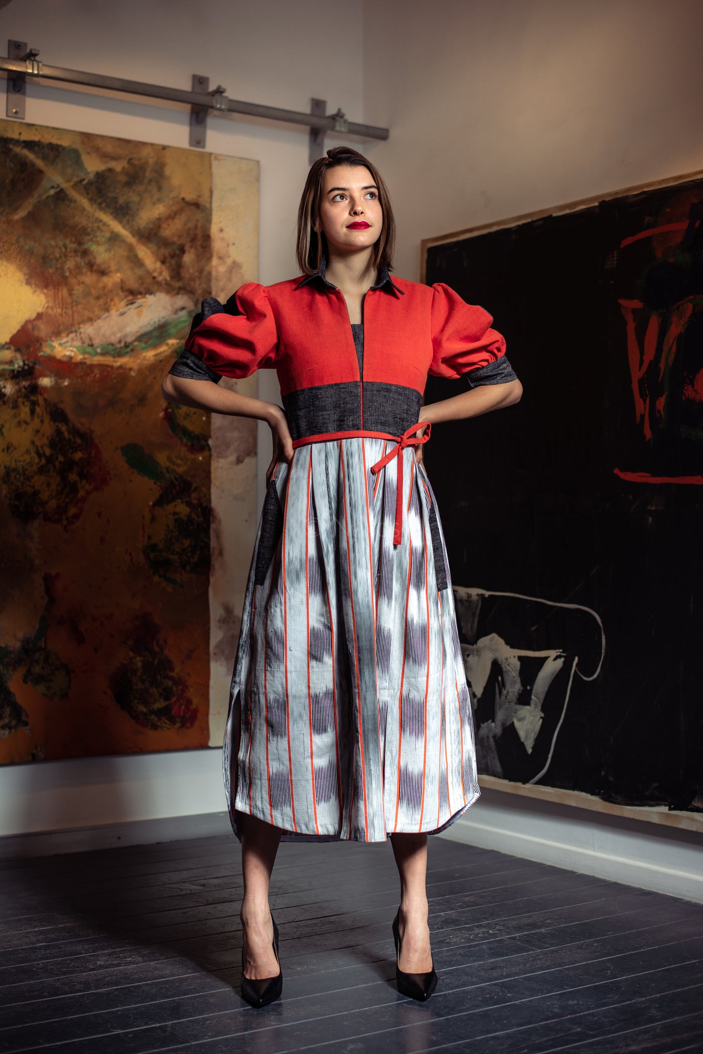 Robe coton tissé et Chanvre