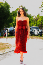 Scarlet — Robe bustier rouge en soie | Ousman O. - Vignette | Ousman O.