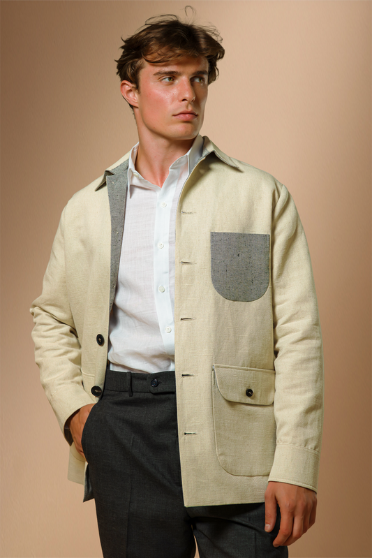 Veste Ecru en Chanvre - Collection Atelier