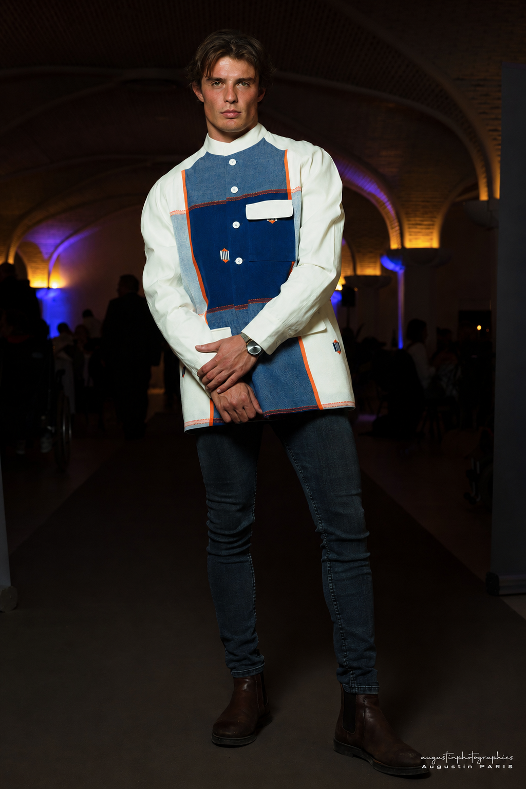 Veste Ligne Nomade en coton bio tissé main | Ousman O.