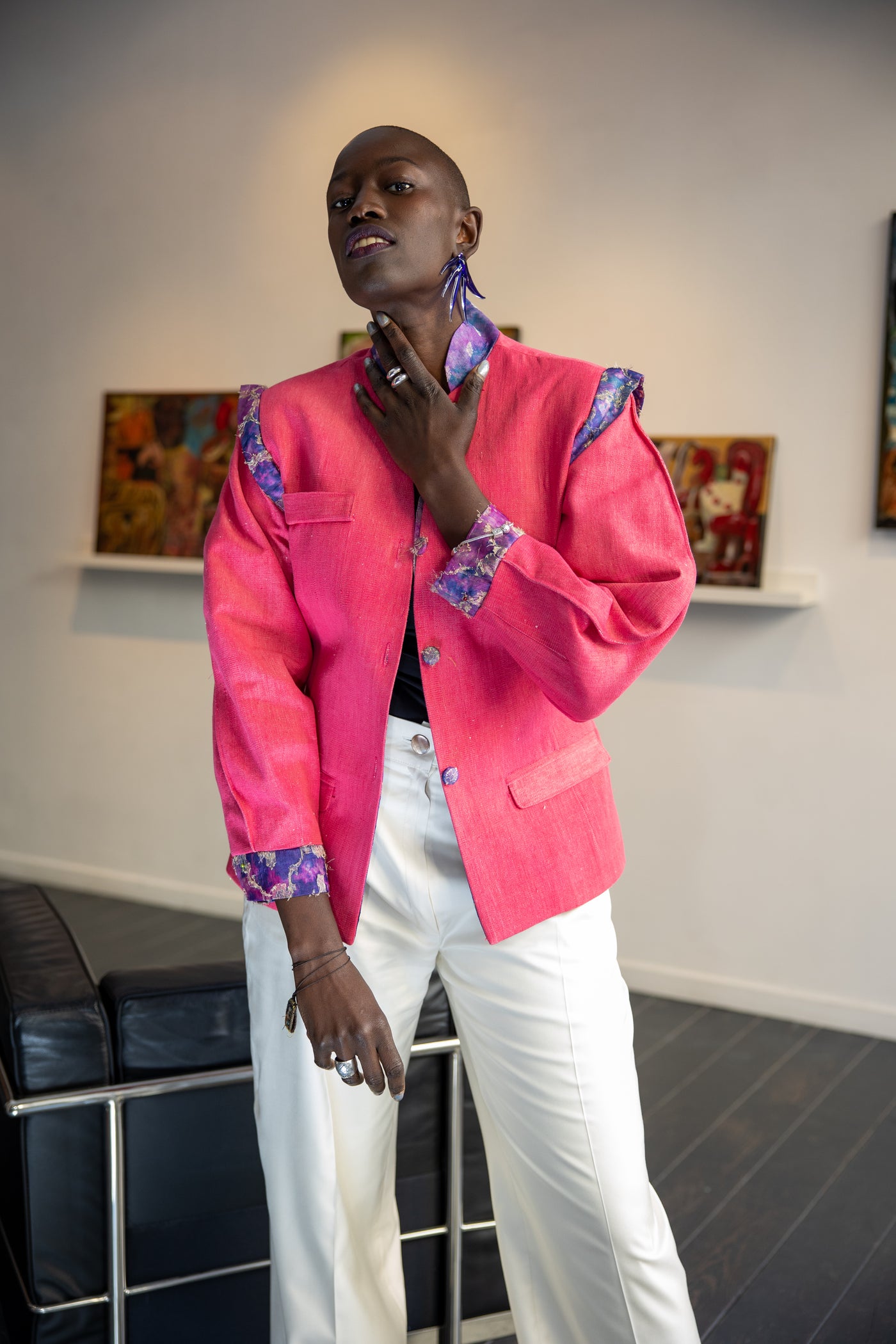 Veste Sakura rose style samouraï | Ousman O.