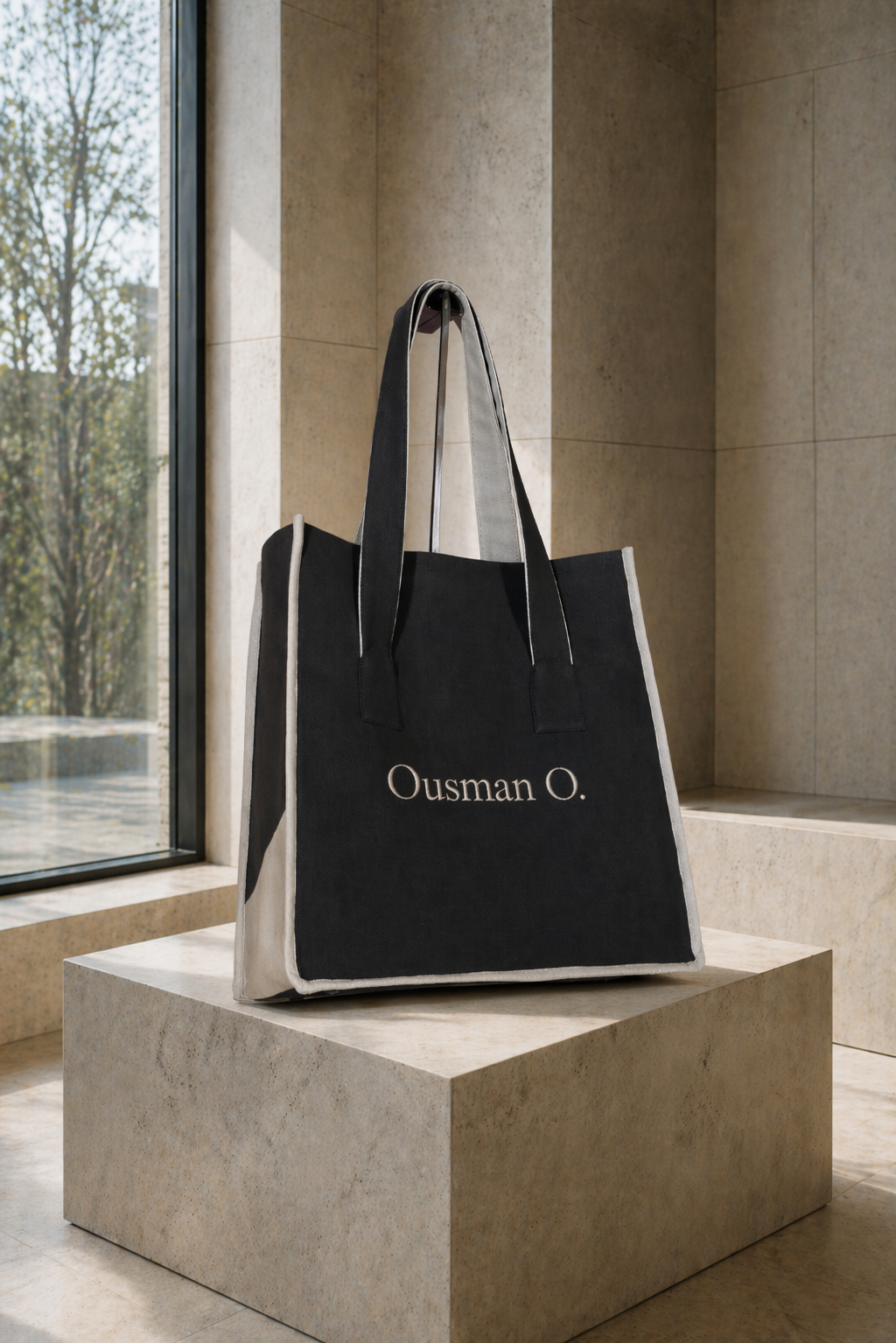 cabas noir ousman O.