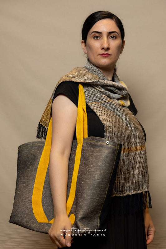 The O Cabas in Denim - Atelier Collection