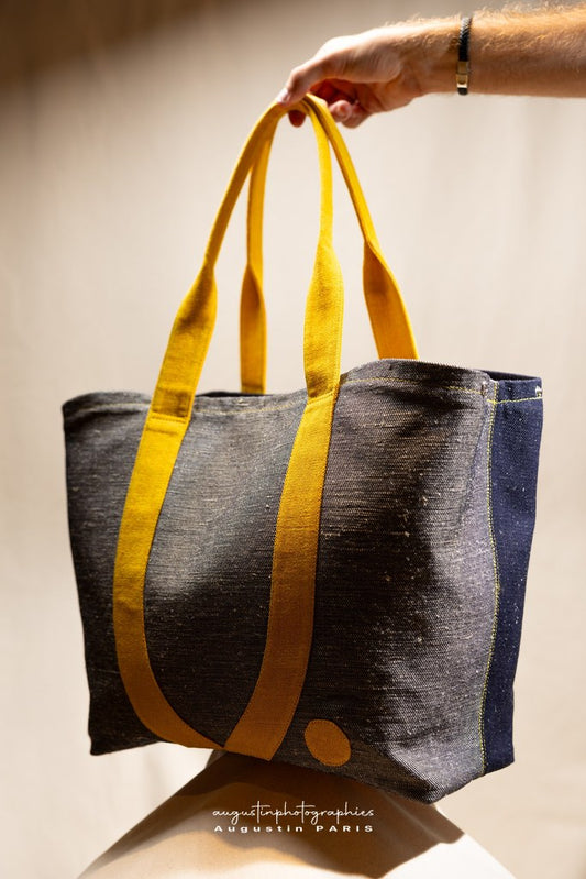 The O Cabas in Denim - Atelier Collection
