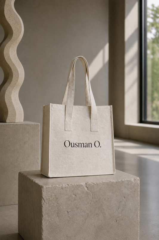 Le Tote Bag O. écru en Lin