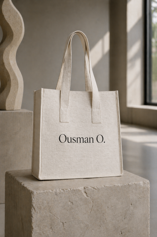 Le Tote Bag O. écru en Lin