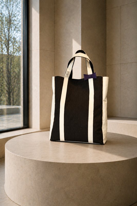 Le Tote Bag O. Signature en Lin et Chanvre - Collection Atelier